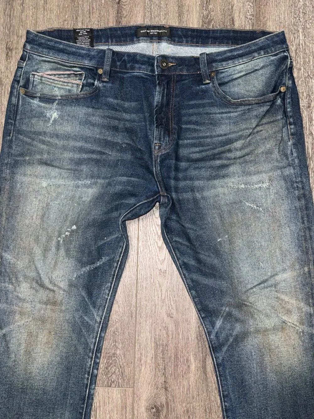 Cult of Individuality Rocker Slim Distressed Jeans Mens 40x33